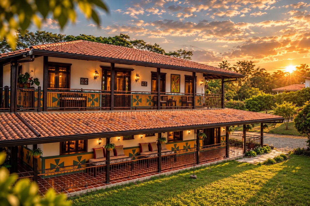 Balcón de la segunda planta de Casa Heliconia